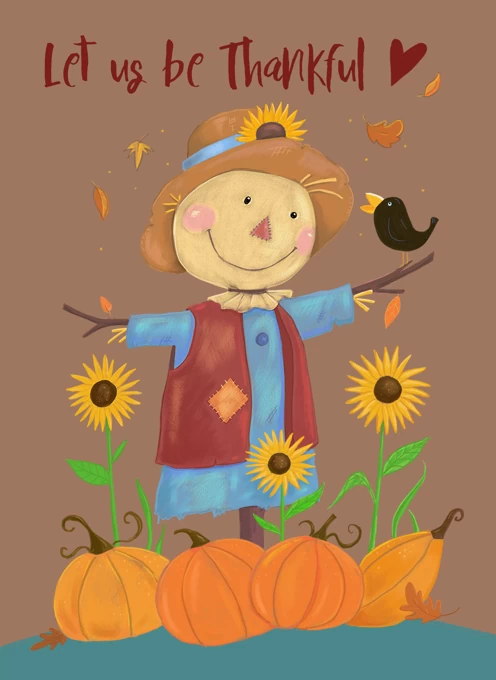 Thanksgiving Be Thankful Scarecrow