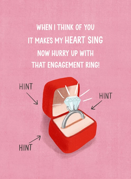 Engagement Ring Hint Hint