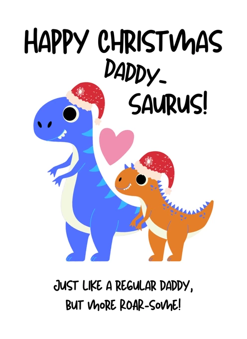 Christmas Daddy Dinosaur