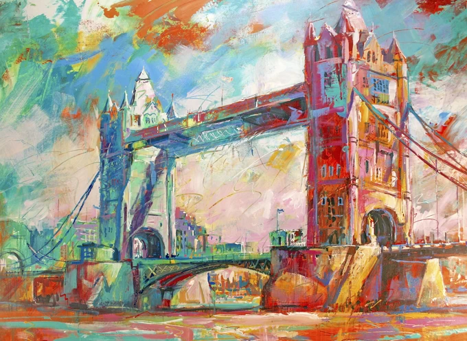 London Bridge In Vibrant Colours