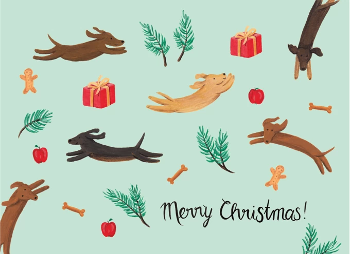 Christmas Dogs - Merry Christmas!
