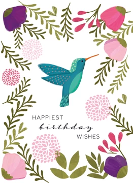 Birthday Hummingbird