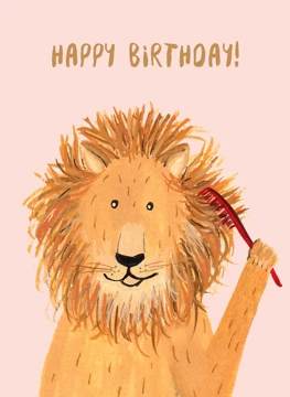 Birthday Lion - Happy Birthday!
