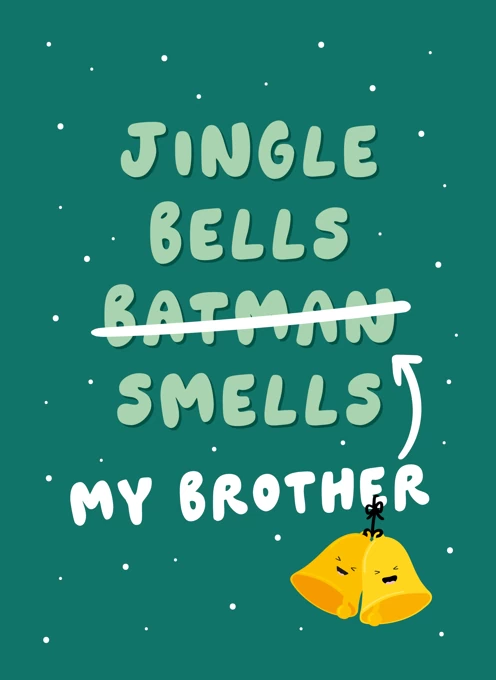 Funny Brother Christmas Card