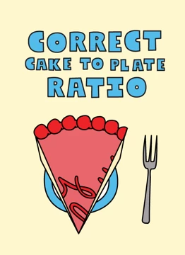 Correct Cake To Plate Ratio