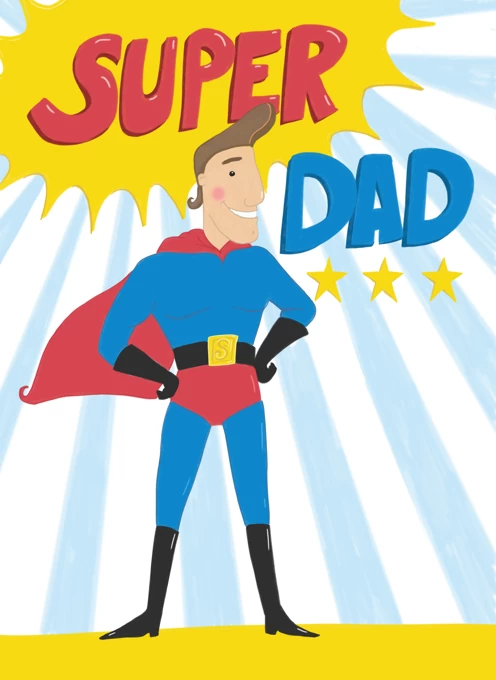 Super Hero Dad by Dale Simpson Design | Cardly