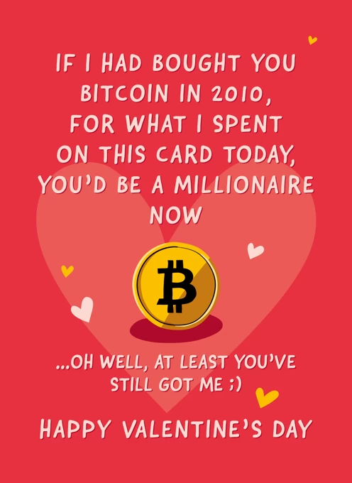 Bitcoin Valentine's Card