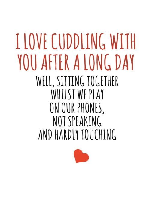 I Love Cuddling With You