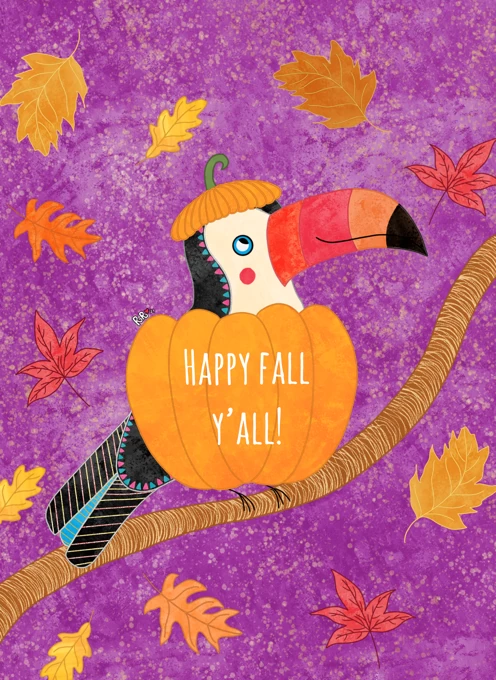 Happy Fall Y'all Greeting Card