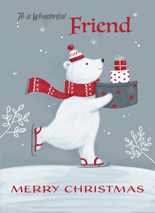 Friend Polar Bear with Gifts