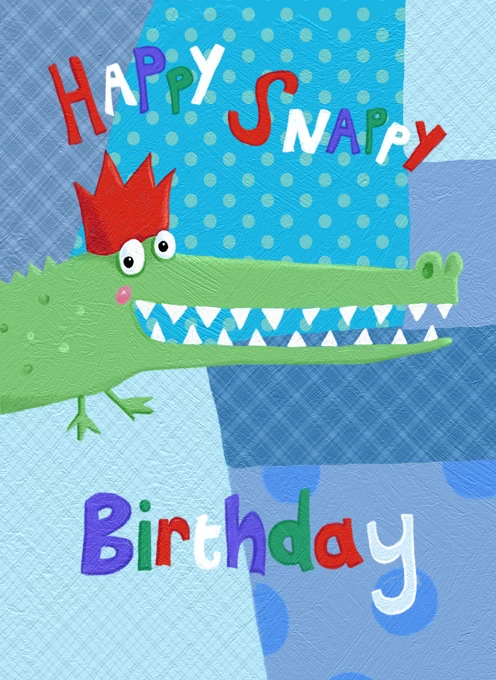 Happy Snappy Birthday Crocodile