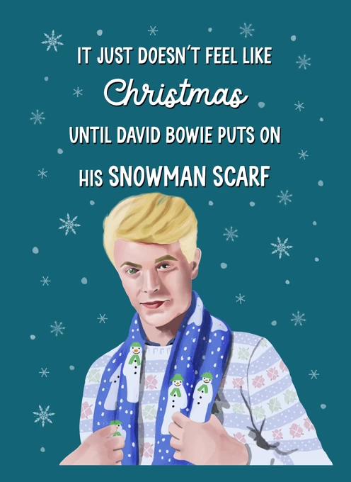 David Bowie Snowman Scarf