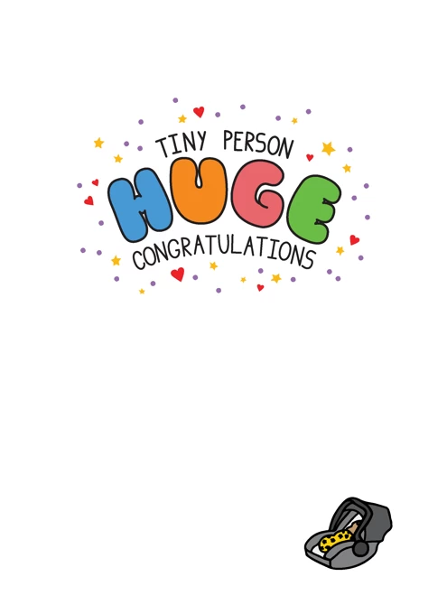 Tiny Person Huge Congratulations