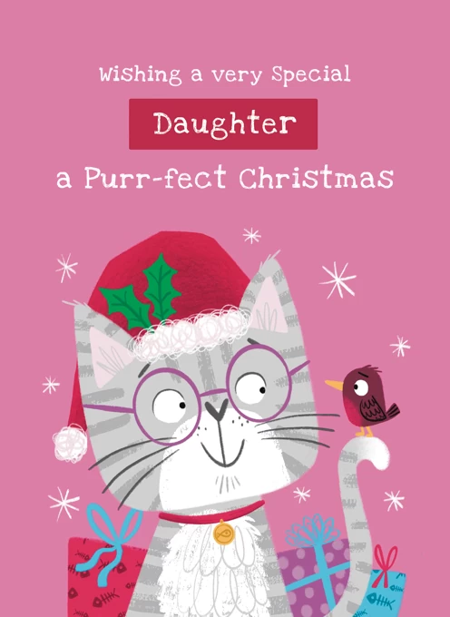Daughter Cat Christmas