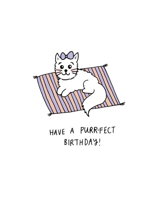 Have a PURRfect Birthday Cat