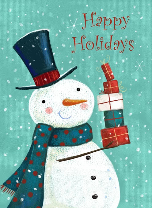 Happy Holiday Snowman