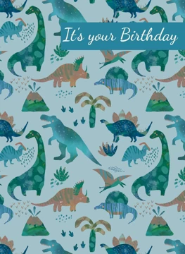 It's Your Birthday Dinosaur Card