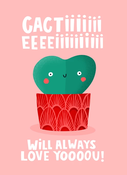 Funny Cactus Card