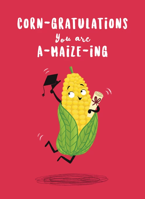 Corn-gratulations Funny Sweetcorn Card