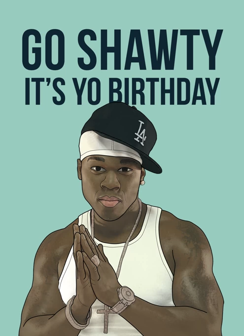 50 Cent Birthday Card by Bonne Nouvelle