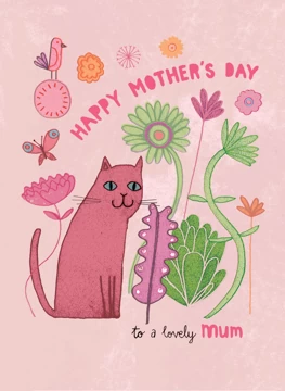 Cat Mother's Day Nature Design