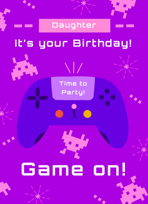 Video Game Daughter Birthday