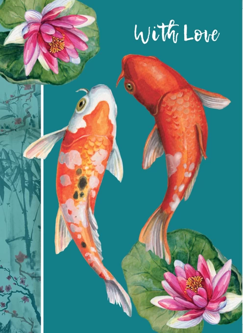 Koi Fish Decorative Occasion Card