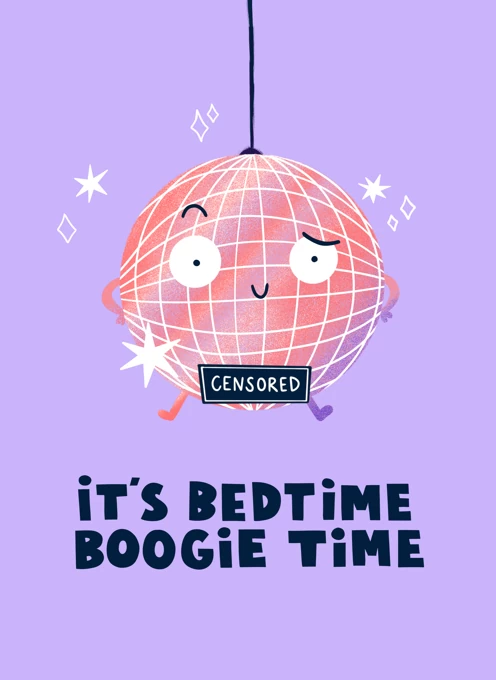 Bedtime Boogie Time Sex Valentine's Card