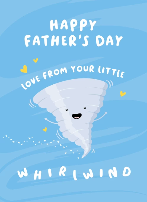 Little Whirlwind Father's Day Card