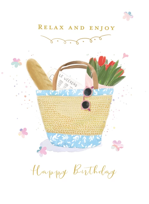 Confetti Illustrated Picnic Basket Birthday Card