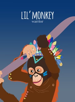 Lil' Monkey Warrior
