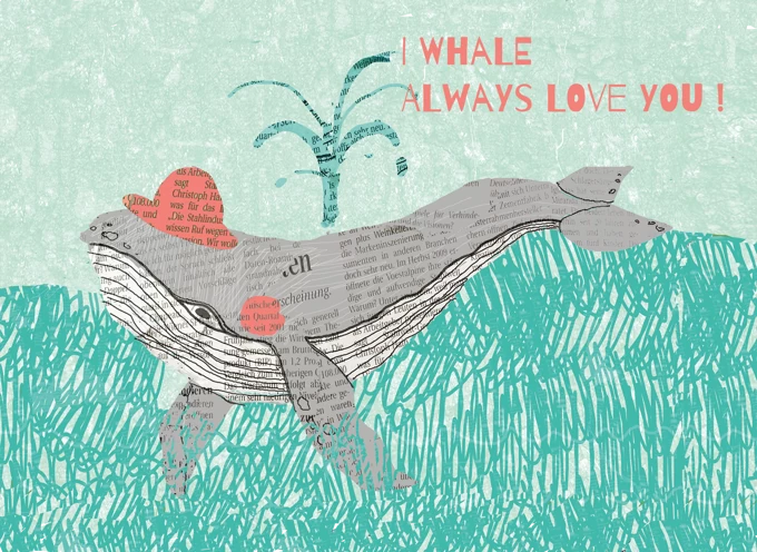 Whale Love Card
