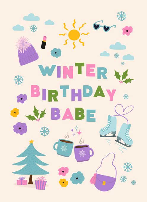 Winter Birthday Babe