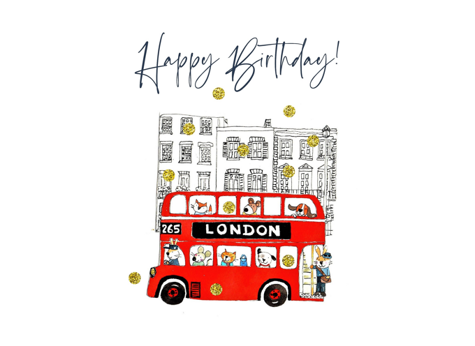 Happy Birthday Red London Bus