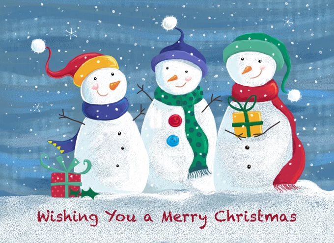 Merry Christmas Snowman Group