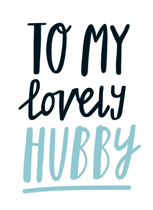 To My Lovely Hubby