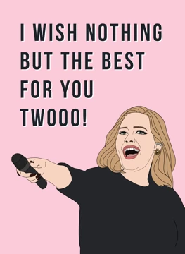Adele Congratulations Card