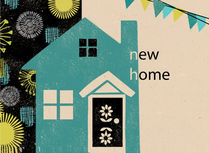 New Home Bold Design Card