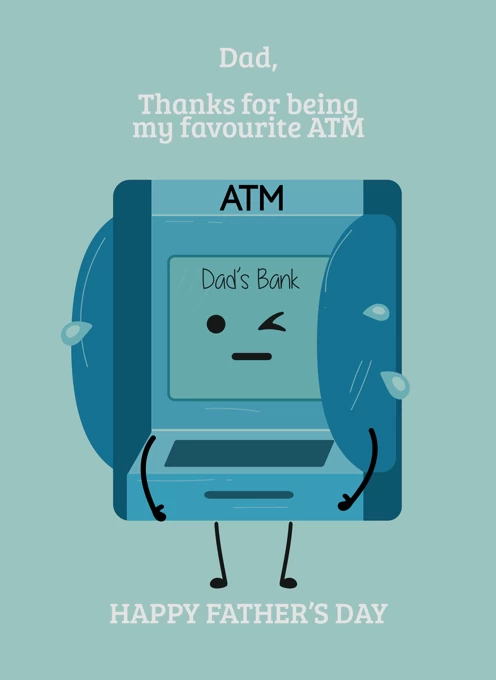 My Fav ATM - Father's Day Card
