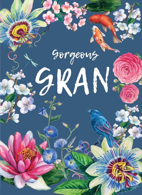Gorgeous Gran Floral Decorative Ocassion card