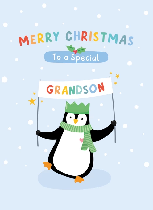 Penguin Christmas - Grandson