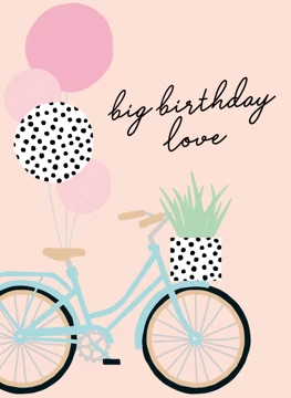 Big Birthday Love Bike
