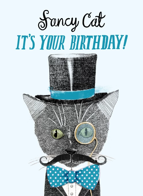 Fancy Cat! Birthday Design