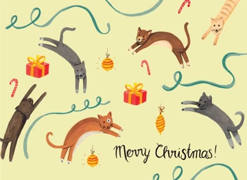 Christmas Cats - Merry Christmas!