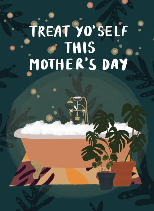Bath Time Mother's Day Card
