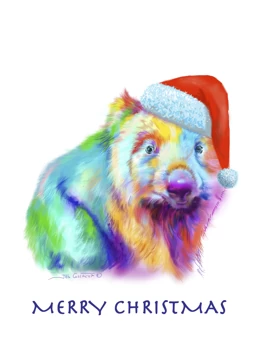 Santa Wombat - Merry Christmas