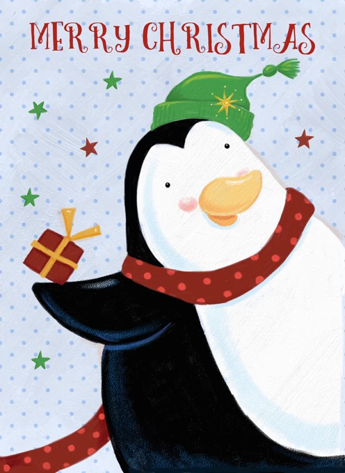 Christmas Cute Penguin Character