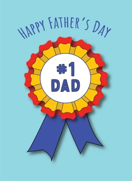 Number 1 Dad - Happy Father's Day