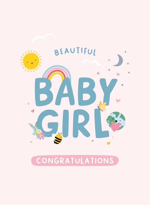 Beautiful Baby Girl Congratulations