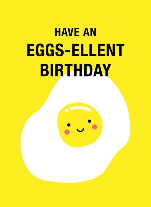 Kawaii Egg Excellent Birthday